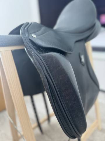 Selle de Dressage Zaldi Sanjorge Plana 17,5 - Cuir