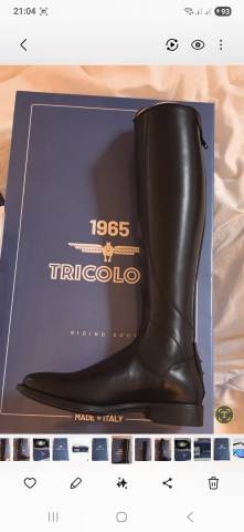 NEUF Bottes EQUITATION 1965 TRICOLORE Amabile cuir liss