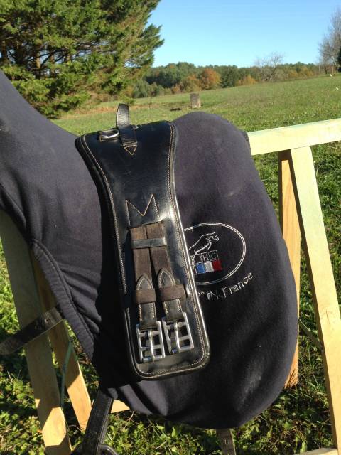 Selle de dressage cuir 17,5 pouces euroriding