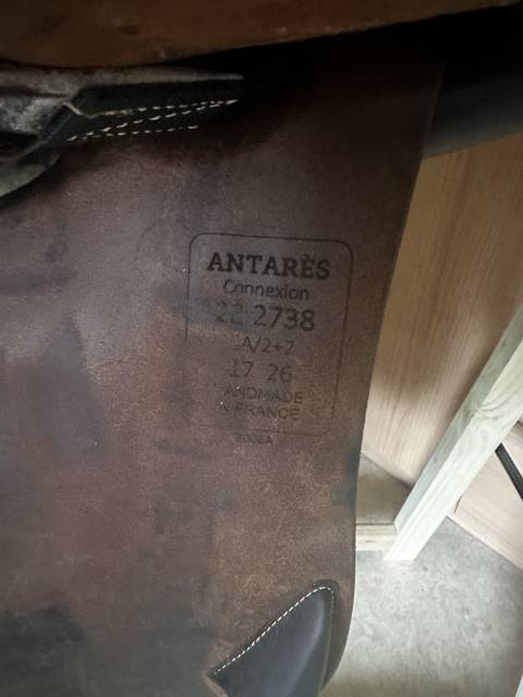 Vends selle Antar&egrave;s Connexion taille 17", quartiers 2+2
