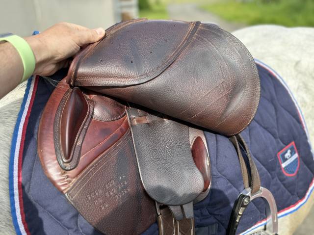 Selle CWD junior 15,5 doublee veau