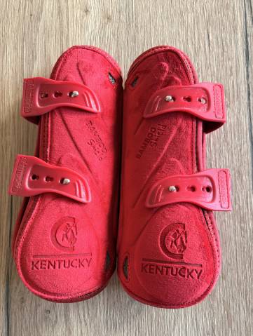 Gu&ecirc;tres kentucky velours rouge S