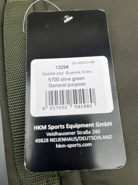 Tapis de selle cheval HKM Neuf 