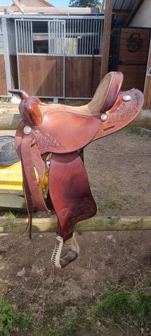 Selle western am&eacute;ricaine cheval
