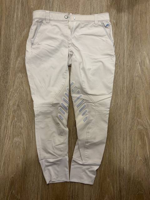 Pantalon blanc et bleu 