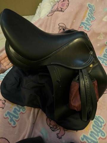 Selle Roma jump mixte noir 