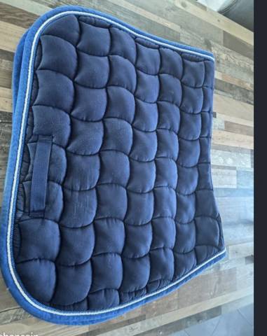 Tapis d&rsquo;&eacute;quitation Harcour bleu marine