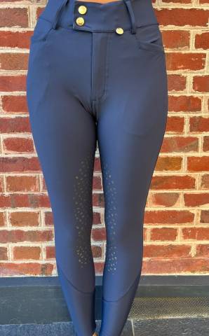 Pantalon d&rsquo;&eacute;quitation Pomme bleu marine