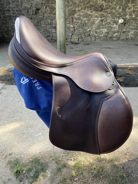 Selle Prestige Paris 17"/33 &ndash; Tabac &ndash; Double veau