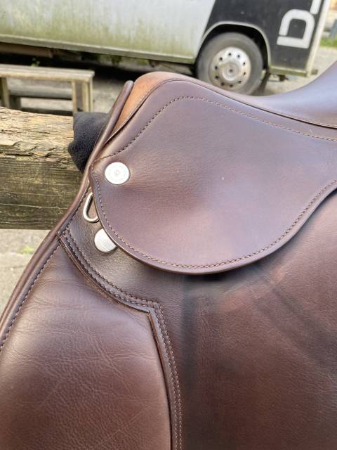 Selle Prestige Paris 17"/33 &ndash; Tabac &ndash; Double veau