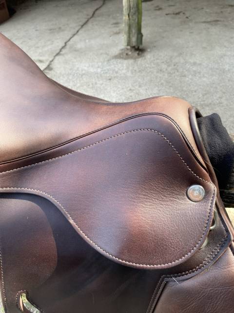 Selle Prestige Paris 17"/33 &ndash; Tabac &ndash; Double veau