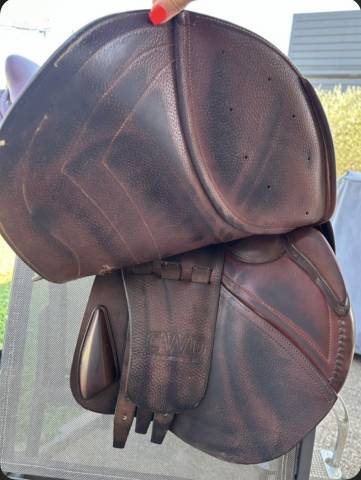 Selle CWD SE01 17,5" &ndash; Excellent &eacute;tat &ndash; Cuir chocolat