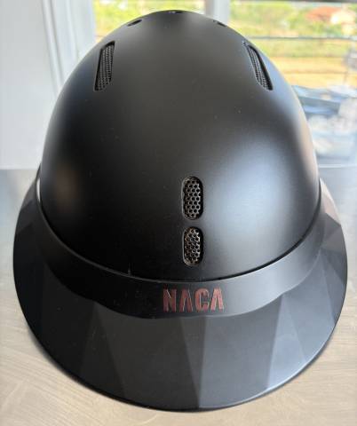 Casque NACA Gravity S Noir mat taille S avec visi&egrave;re 