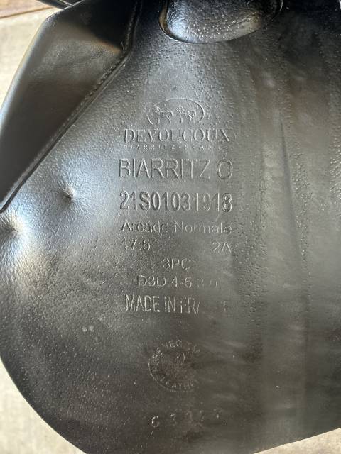 Selle Devoucoux Biarritz O noire 17,5&rsquo; 2021