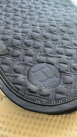 Tapis de selle harcour bleu marine