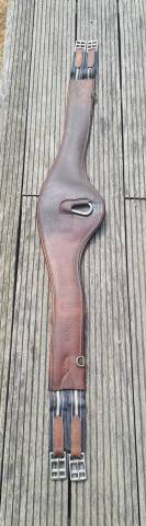 sangle anatomique Antar&eacute;s en cuir marron taille 125cm 