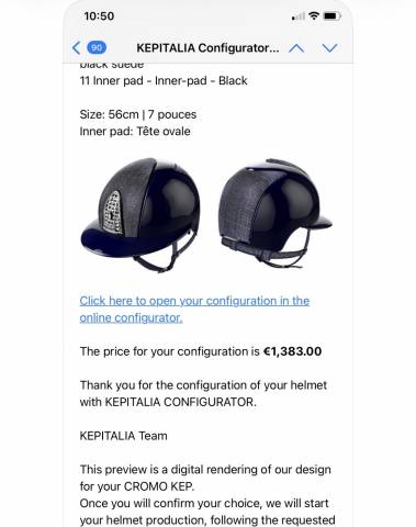 Kep personnalis&eacute; bleu marine