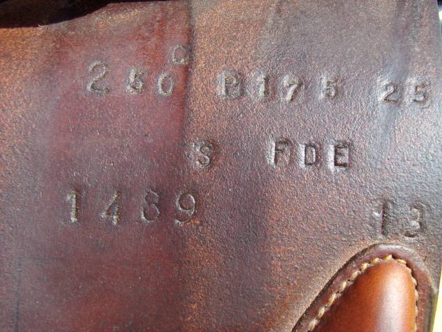 Selle Butet Doubl&eacute;e Veau 17'5