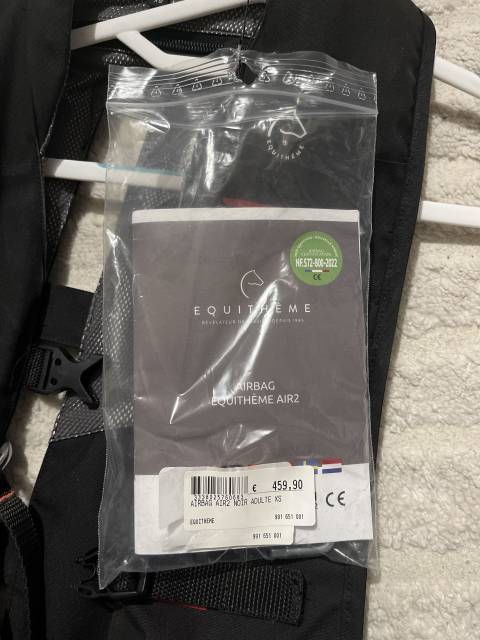 Airbag Noir Equith&egrave;me XS