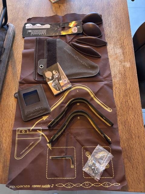 selle fouganza romeo cuir marron 