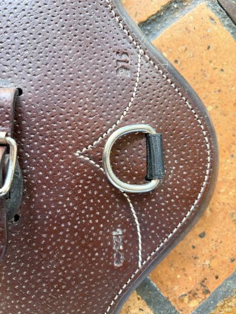 Sangle bavette Forestier cuir marron &ndash; 125 cm