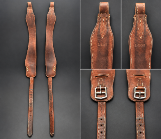 &Eacute;trivi&egrave;res CWD en cuir marron &ndash; Paire &ndash; Taille L