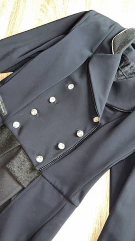 Veste frac noire Lamantia couture 40