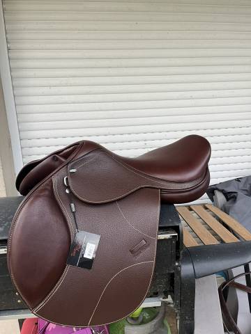 selle mixte time rider 17 marron neuve