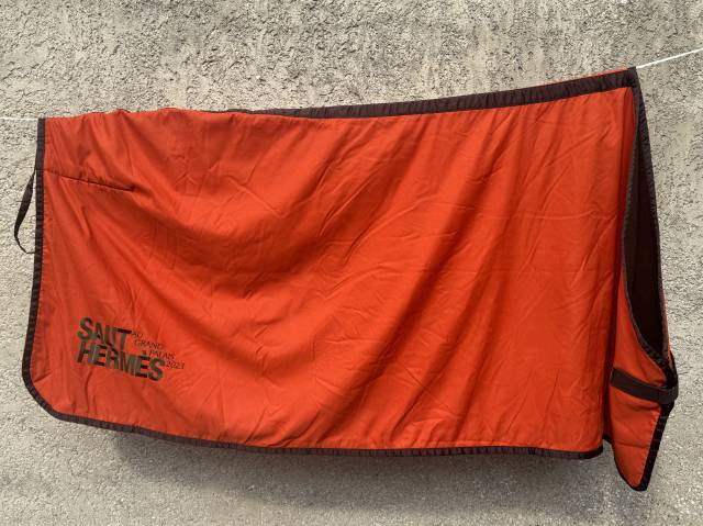 - RARE - Couverture / Chemise polaire Herm&egrave;s Saut Herm&egrave;