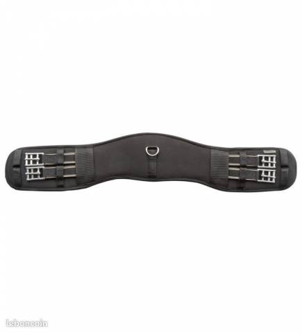 Sangle courte &eacute;lastiqu&eacute;e showmaster &mdash; 30 cm &mdash; noire