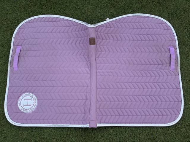 Tapis Harcour Vieux Rose / Lilas & Blanc Taille Cheval
