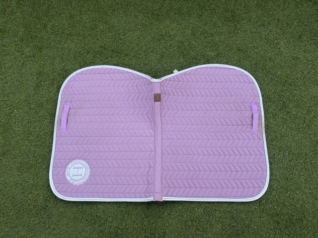 Tapis Harcour Vieux Rose / Lilas & Blanc Taille Cheval