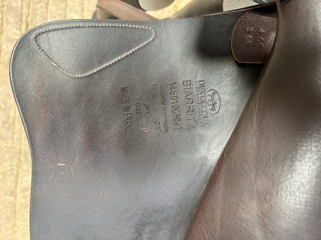 Selle devoucoux mod&egrave;le Biarritz 17"5 