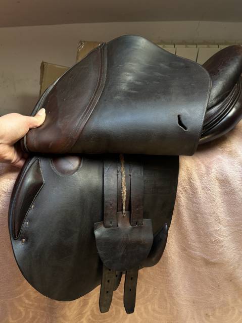Selle Antar&egrave;s Confort obstacle / mixte Havane Т.17P Ann