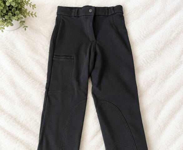 Pantalon d&rsquo;&eacute;quitation femme noir et bleu marine