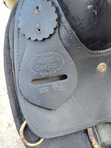 Selle western King Series &ndash; cuir noir &ndash; doublure laine 