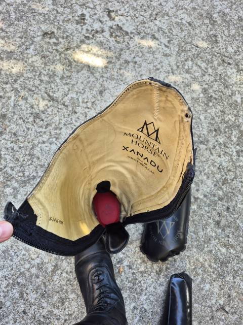 Bottes &eacute;quitation Mountain Horse Xanadu Short/Regular. Taille 40.