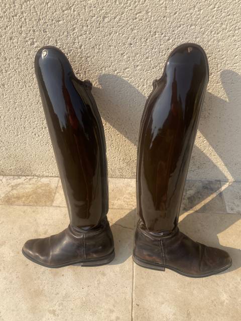 Bottes Petrie vernis chocolat 