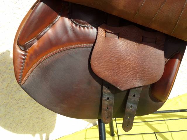 Selle Obstacle Butet Doubl&eacute;e Veau 17'5