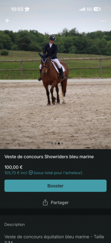 Veste concours Showriders