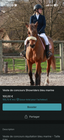 Veste concours Showriders
