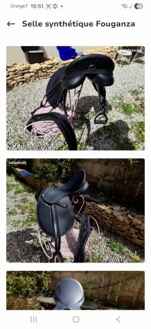 Selle synth&eacute;tique Fouganza