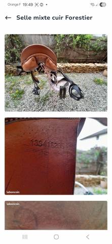 Selle mixte cuir Forestier 