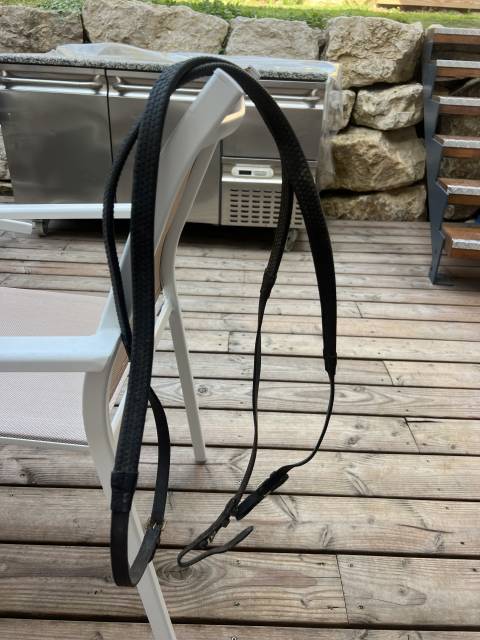 Filet bridon cuir noir 