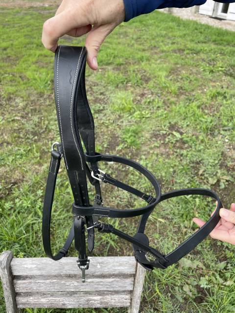 Bridon plat Dy'on - Taille Cob - Noir