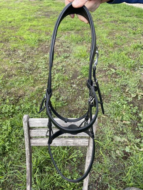 Bridon plat Dy'on - Taille Cob - Noir