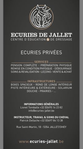 Écurie privée/Pension Complète 