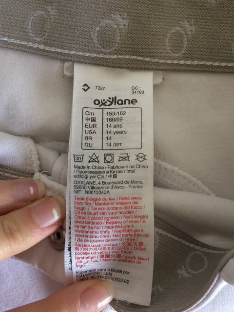 Pantalon blanc de concours