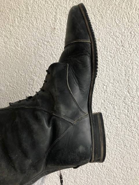 bottes noire cuir v&eacute;ritable italien pointure 40