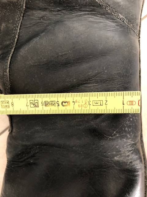 bottes noire cuir v&eacute;ritable italien pointure 40